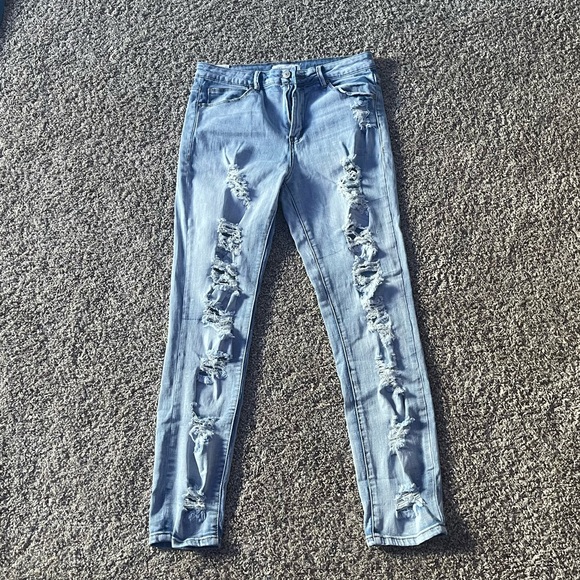 womens ripped jeans size 11 brand is almost there - Picture 1 of 12